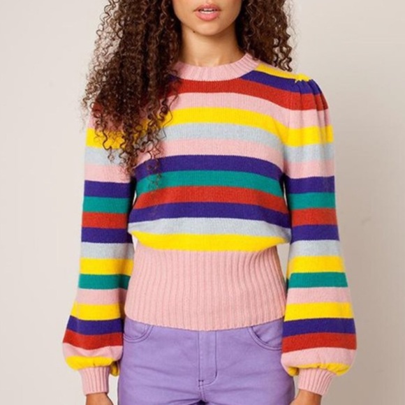 Rachel Antonoff Bridget Puff Sleeve Sweater
